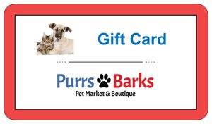 Gift Cards for Purrs n Barks or Urban Dog Barkery